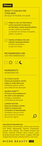 ACNEMY ZITBACK® Spray Corporal 80ml - Elimina el Acné con Ácidos BHA y AHA