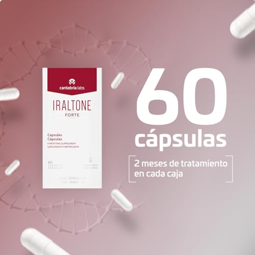Iraltone Forte Cápsulas - Complemento Anticaída Capilar y Fortalecedor, 60 Uds
