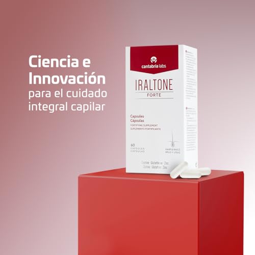 Iraltone Forte Cápsulas - Complemento Anticaída Capilar y Fortalecedor, 60 Uds