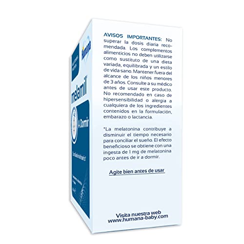 Melamil Gotas 30 ml - Melatonina 99% Pura para Conciliar el Sueño