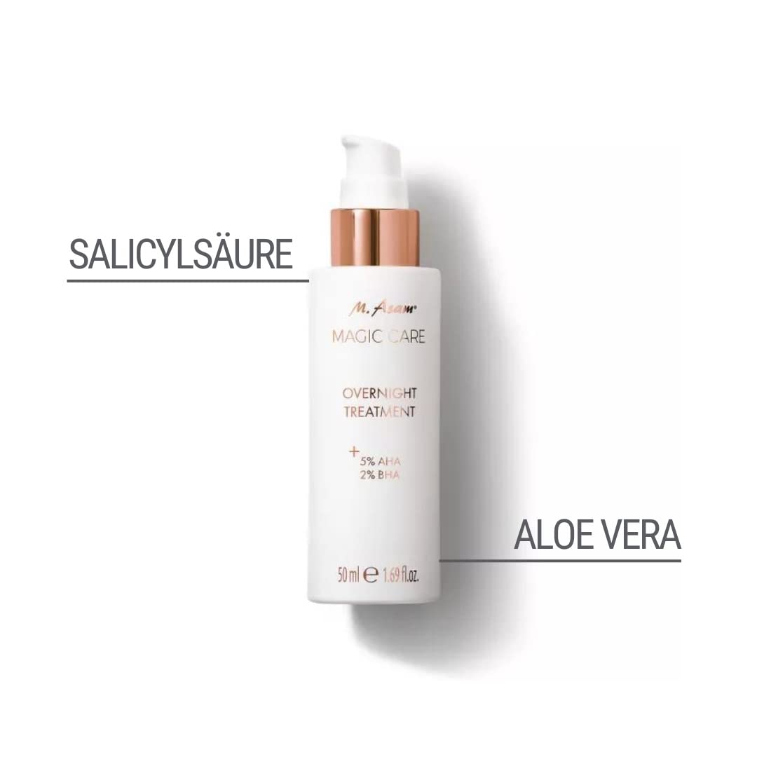 M. Asam Magic Care Night Treatment (50 ml) - Night facial care with fruit acid peeling, gently removes dead skin cells effectively, helps against age spots,