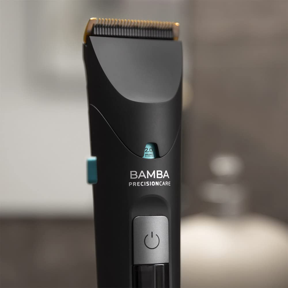 Cecotec Bamba PrecisionCare Wet&Dry Hair Clipper. Stainless Steel Blades with Titanium Coating, Lithium Battery, Autonomy up to 120 min, Lengths 0.5-30 mm, 8 Combs
