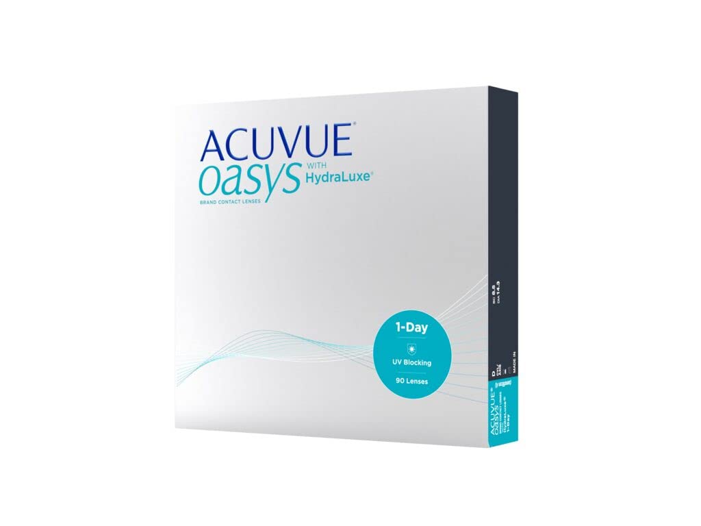 ACUVUE® OASYS 1-DAY with HydraLuxe™ technology - Daily Replacement - UV protection - 90 lenses