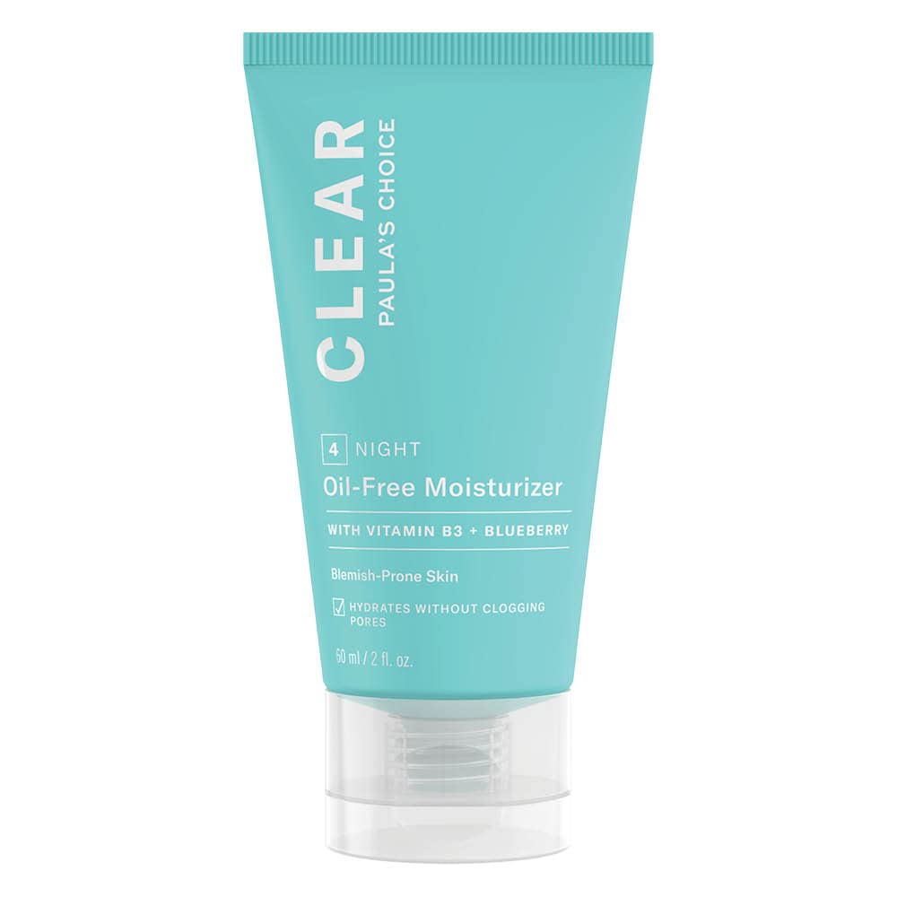 Paula's Choice CLEAR Oil Free Facial Moisturizer - Ultralight Texture Night Cream, Fights Blackheads and Blemishes - with Niacinamide - Combination & Oily Skin - 60 ml