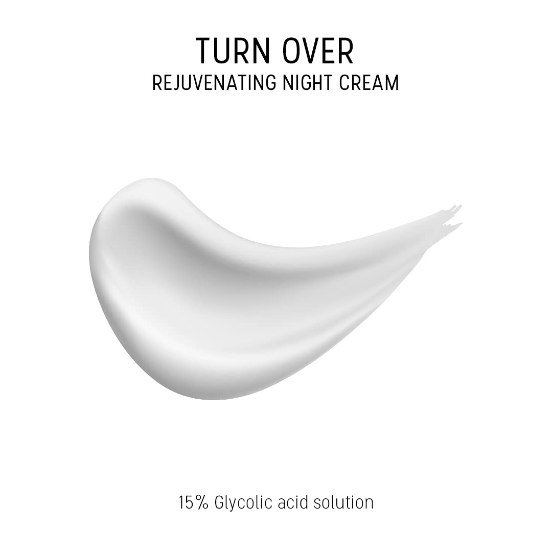 Dermaceutic Turnover - Rejuvenating Night Cream - Anti-Aging Cream with Glycolic Acid - Exfoliating, Regenerating and Anti-Wrinkle Face Cream - 40 ml
