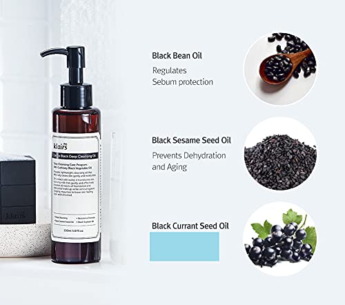 Aceite de Limpieza Profunda Gentle Black - DearKlairs, 150ml