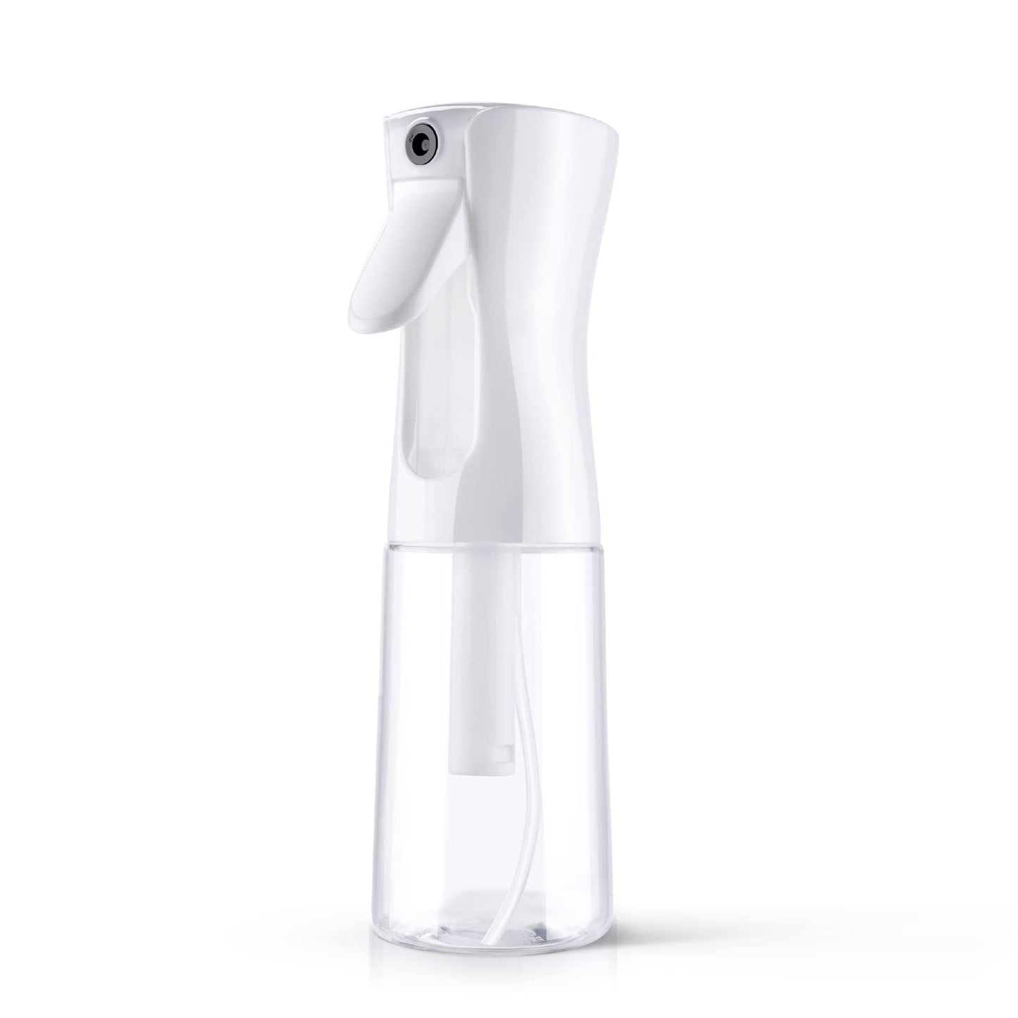 URAQT Hairdressing Water Spray Bottle, 200ml Fine Mist Continuous Sprayer, Refillable Hair Spray Bottle, Empty Spray Bottles for Hair Styling, Plants, Pets, Cleaning (White)