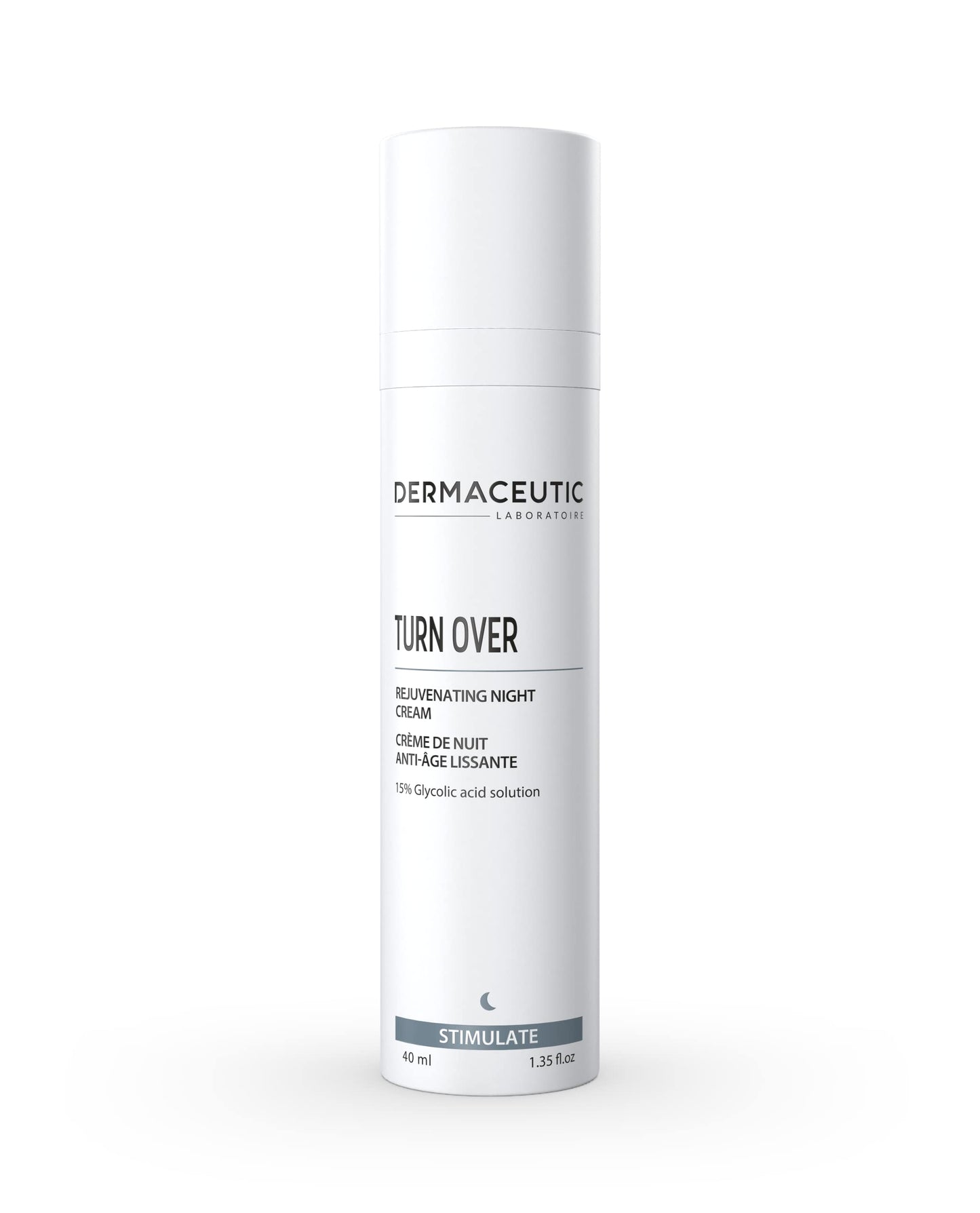 Dermaceutic Turnover - Rejuvenating Night Cream - Anti-Aging Cream with Glycolic Acid - Exfoliating, Regenerating and Anti-Wrinkle Face Cream - 40 ml