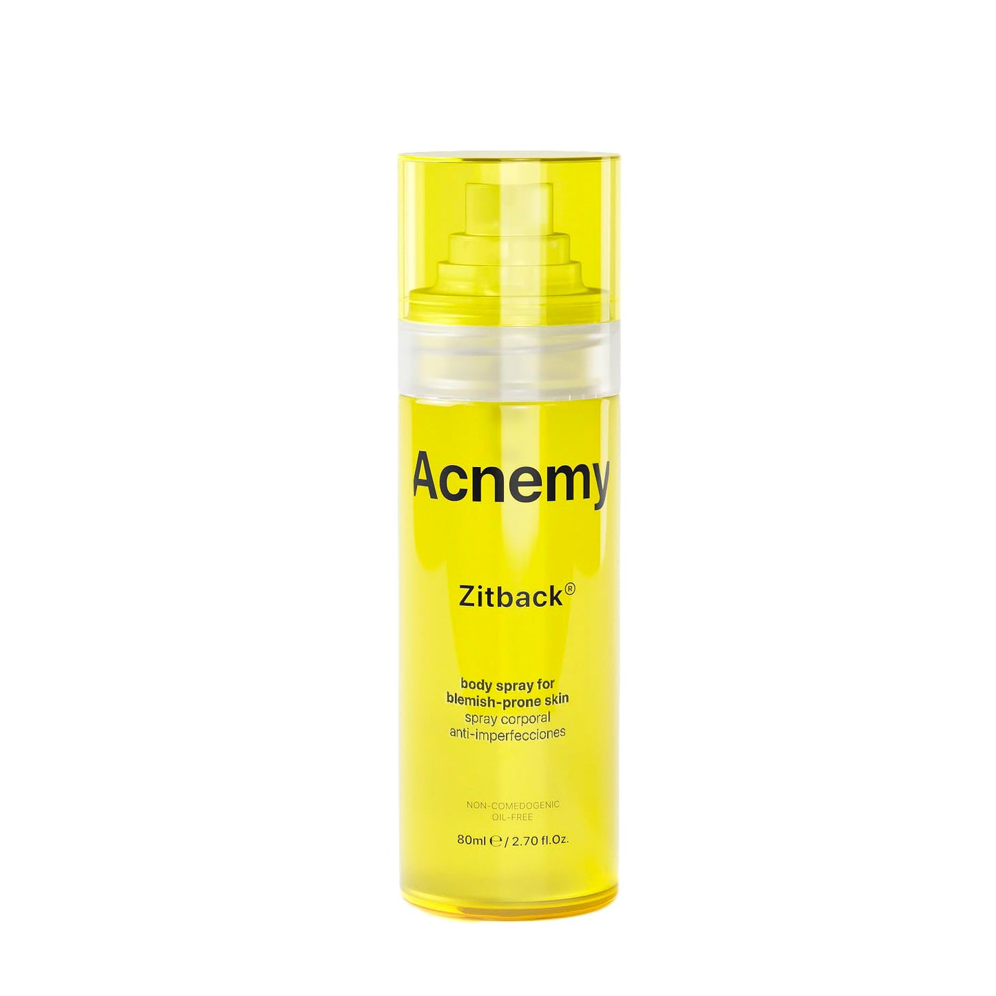ACNEMY ZITBACK® Spray Corporal 80ml - Elimina el Acné con Ácidos BHA y AHA