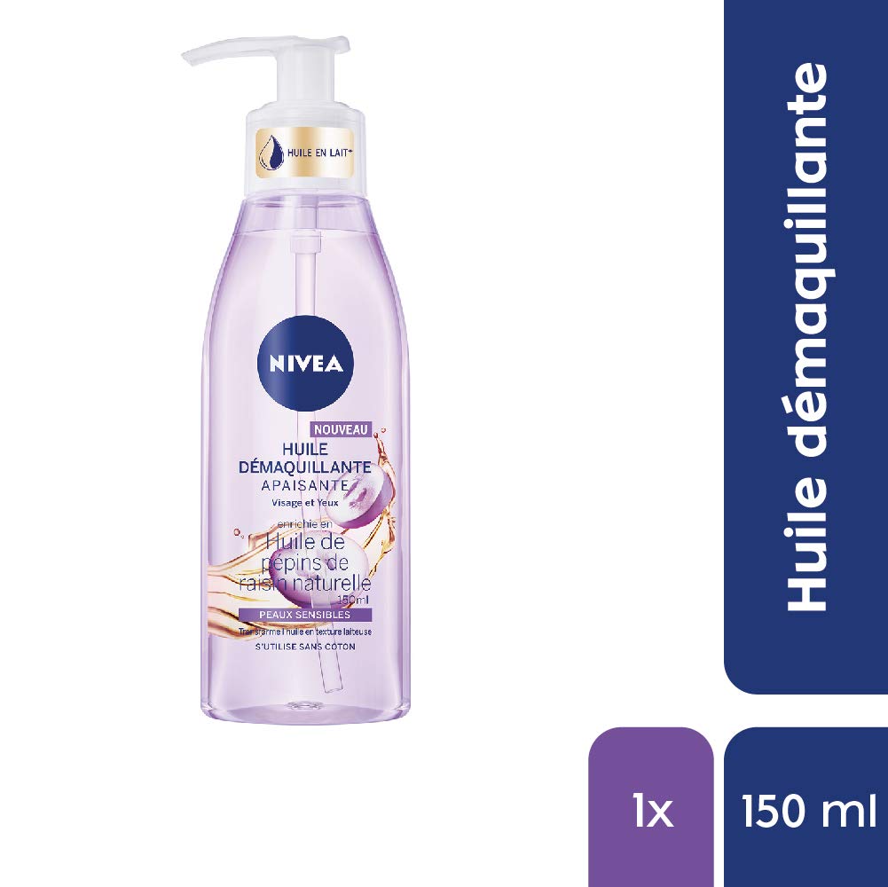 NIVEA Aceite Desmaquillante Calmante 150 ml - Pieles Sensibles