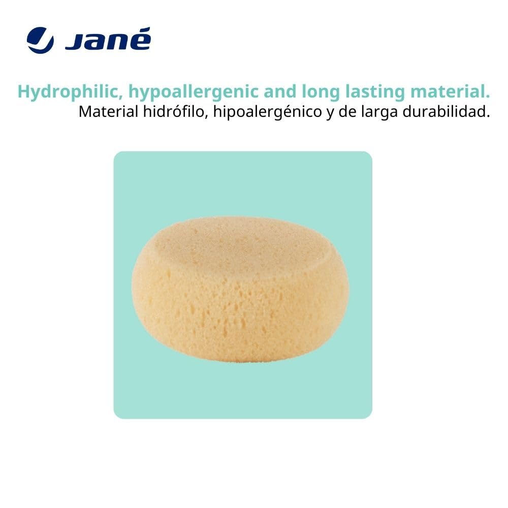 Jané Esponjas Hidrófilas para Recién Nacidos, 2 Unidades, Suaves y Naturales
