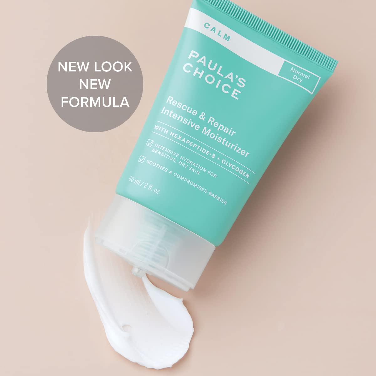 Paula's Choice CALM Ultra Intensive Moisturizer - Night Cream Soothes and Hydrates Dry & Sensitive Skin - Gentle for Rosacea-Prone Skin - with Glycerin - Normal to Dry Skin - 60 ml