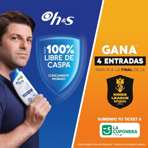 H&S Classic Champú y Acondicionador Anticaspa 2en1 2x1000ml con Dispensador