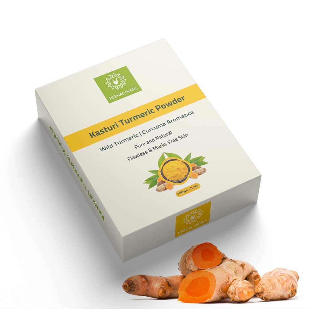 Kasthuri Manjal Powder for Skin and Face Care | Wild Turmeric Powder | Curcuma Aromatica | Helps in Acne for Glowing Skin and Radiant Skin