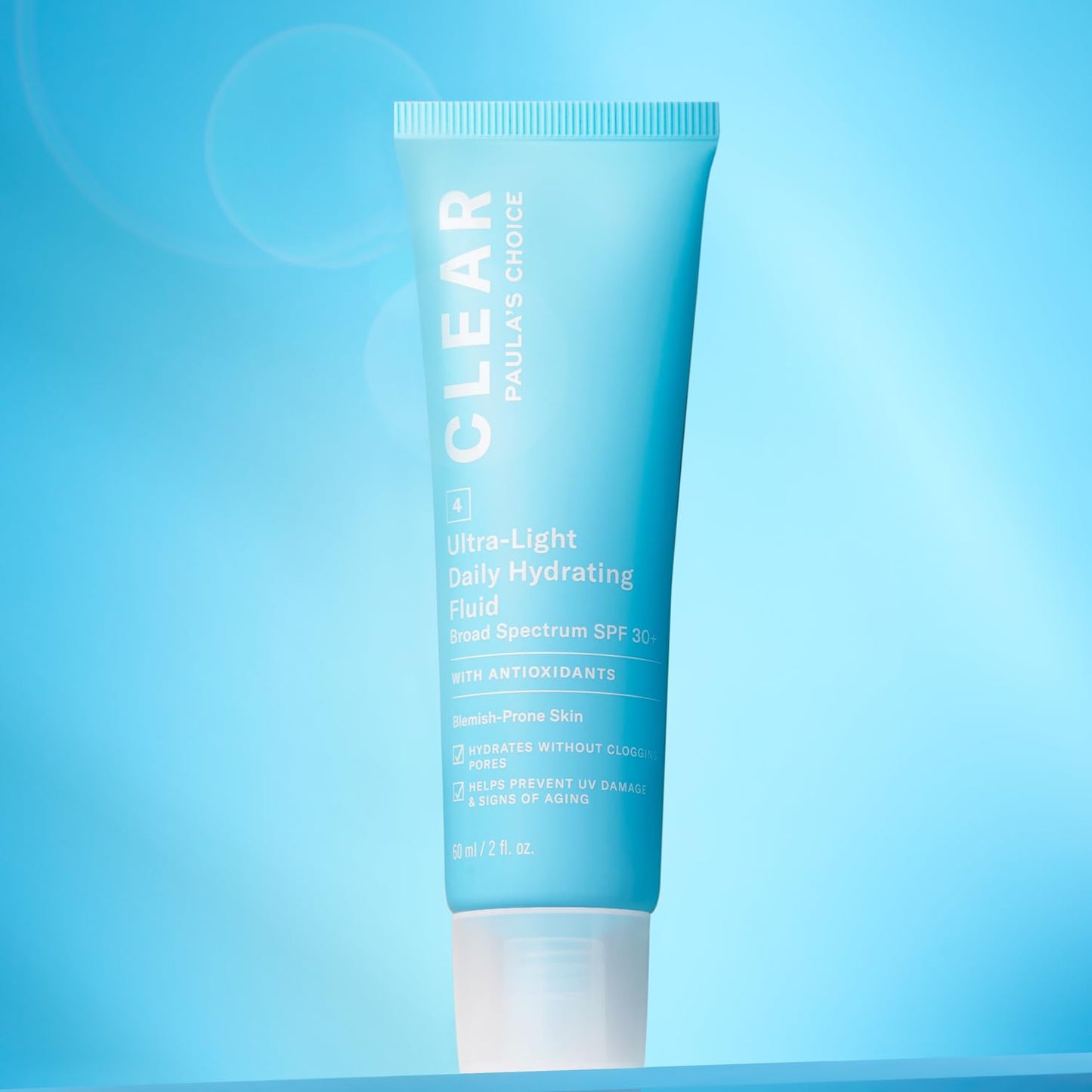 Paula's Choice CLEAR Facial Cream SPF 30 - Light and Fluid Moisturizer Minimizes Blackheads, Pores and Imperfections - Diffuses Redness & Soothes Skin - Combination to Oily Skin - 60 ml