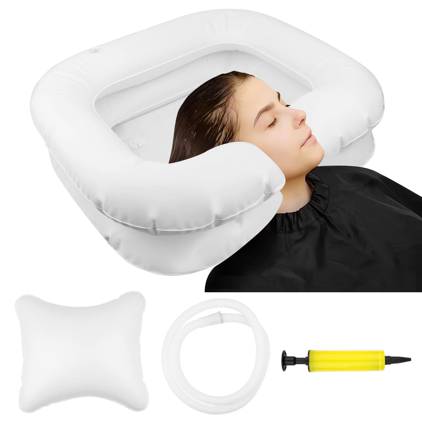 Lavacabezas Portátil Hinchable con Almohada - LTZGO