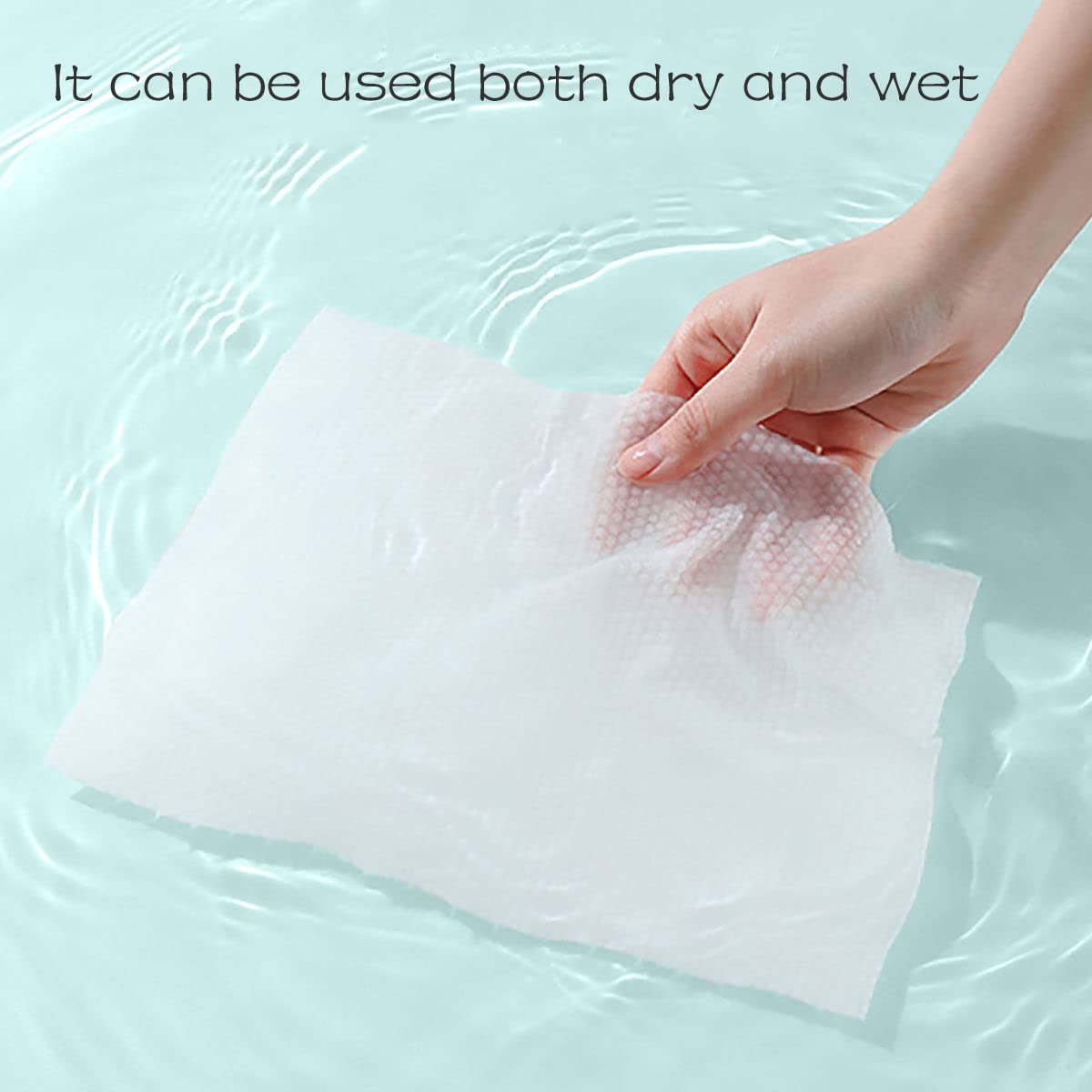 Disposable Towels, 100 Disposable Facial Wipes, Units Deep Cleaning Dry Wipes, Suitable for Sensitive Skin, Makeup Remover Wipes