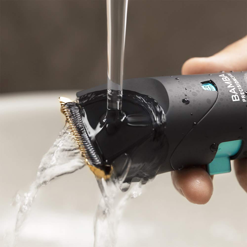 Cecotec Bamba PrecisionCare Wet&Dry Hair Clipper. Stainless Steel Blades with Titanium Coating, Lithium Battery, Autonomy up to 120 min, Lengths 0.5-30 mm, 8 Combs