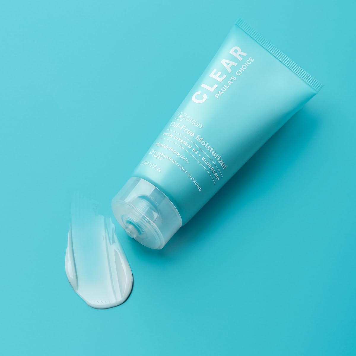 Paula's Choice CLEAR Oil Free Facial Moisturizer - Ultralight Texture Night Cream, Fights Blackheads and Blemishes - with Niacinamide - Combination & Oily Skin - 60 ml