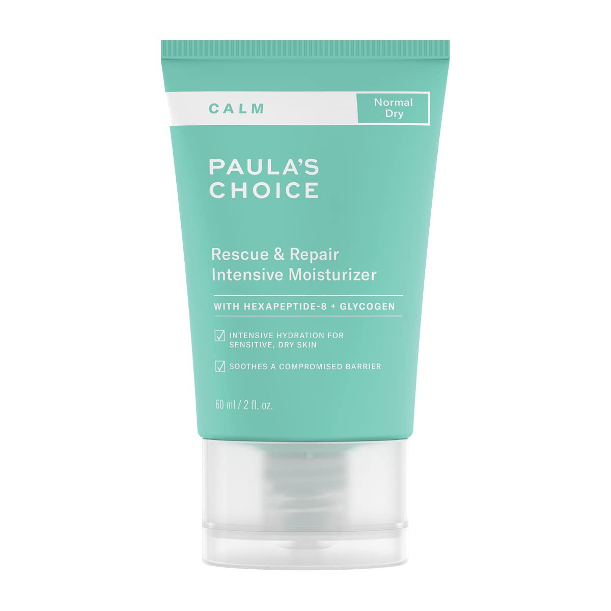 Paula's Choice CALM Ultra Intensive Moisturizer - Night Cream Soothes and Hydrates Dry & Sensitive Skin - Gentle for Rosacea-Prone Skin - with Glycerin - Normal to Dry Skin - 60 ml