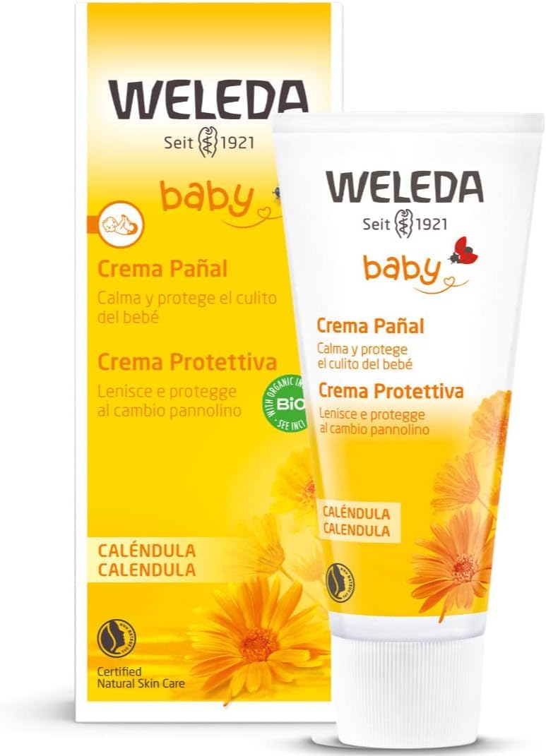 Weleda Crema Pañal de Caléndula – Protege y Calma la Piel del Bebé (75 ml)