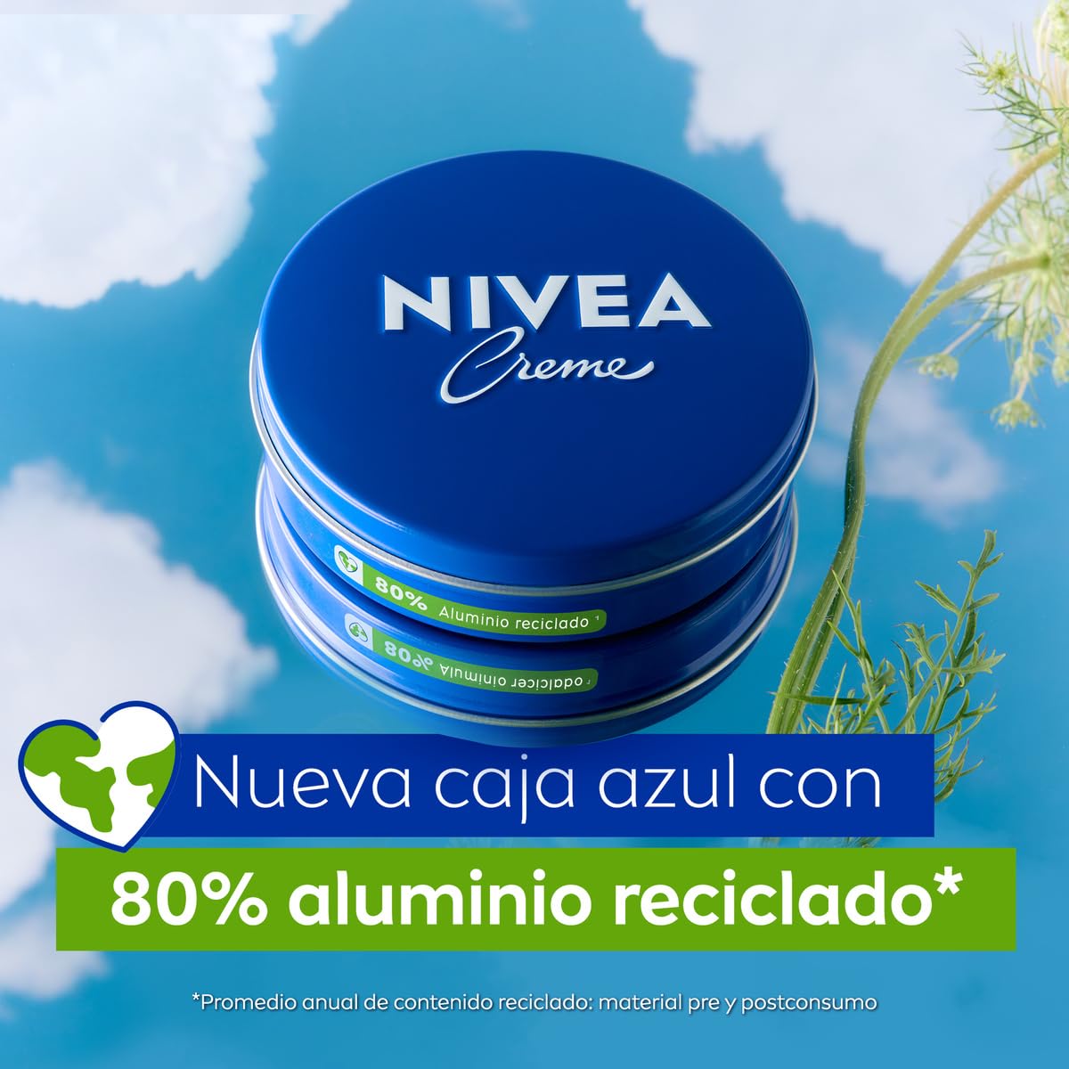 NIVEA Creme, Body and face moisturiser for the whole family, Universal cream for soft and hydrated skin, Multi-purpose cream, Fragrance-free, 400 ml (Pack of 1)