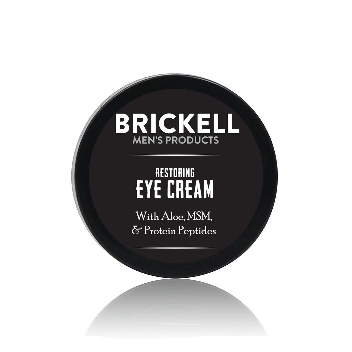 Brickell Men's Restorative Under Eye Cream for Men, Natural and Organic Anti-Aging Eye Balm to Reduce Puffiness, Wrinkles and Dark Circles, 0.5 Ounce, Unscented