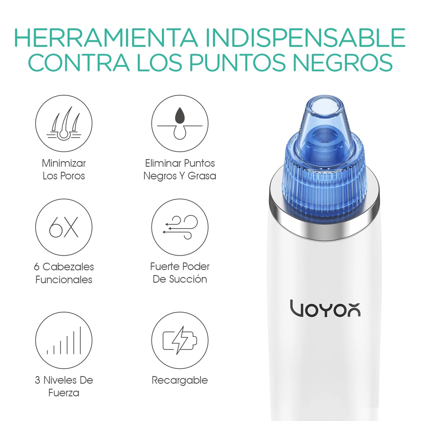 VOYOR BR410 – Eliminador de Espinillas y Limpiador de Poros Eléctrico