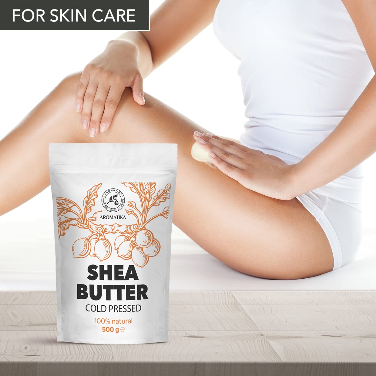 Shea Butter 500g - Pure and Natural - Shea Butter - Butyrospermum Parkii - Body Moisturizer - Oil for Hair - Skin - Nails - Lips - Facial Care