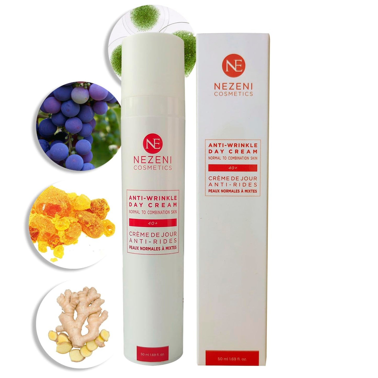 Nezeni Anti-Wrinkle Facial Cream for Women/Men 16 Active Ingredients | Deep Wrinkle Filler | Firming Anti-Wrinkle Day Cream for Face, Neck and Décolleté | Normal, Oily and Combination Skin