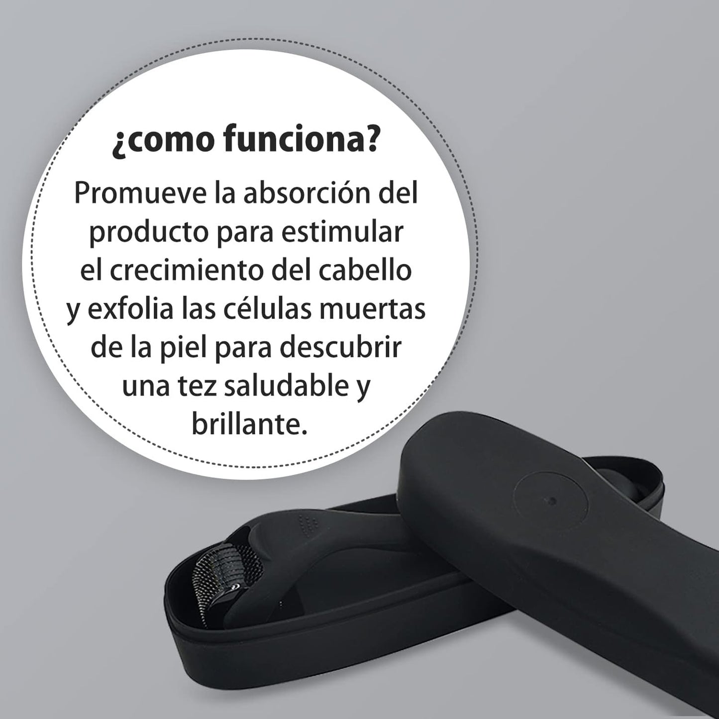 Dermaroller 0.5mm Titanio para Cabello y Barba - KOI Beauty