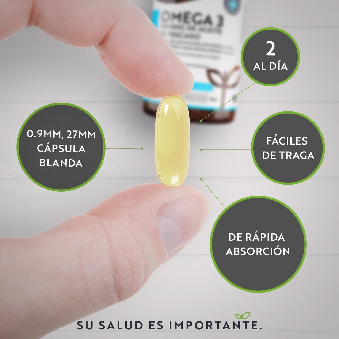 Super Strength Omega 3 2000mg - 240 Softgels. Maximum Concentration of DHA 440mg and EPA 660mg. Concentrated Fish Oil for Cholesterol - 4 Months - Nutravita