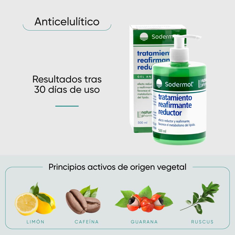 Gel Crema Reductora Anticelulítica y Reafirmante 500ml - SODERMOL