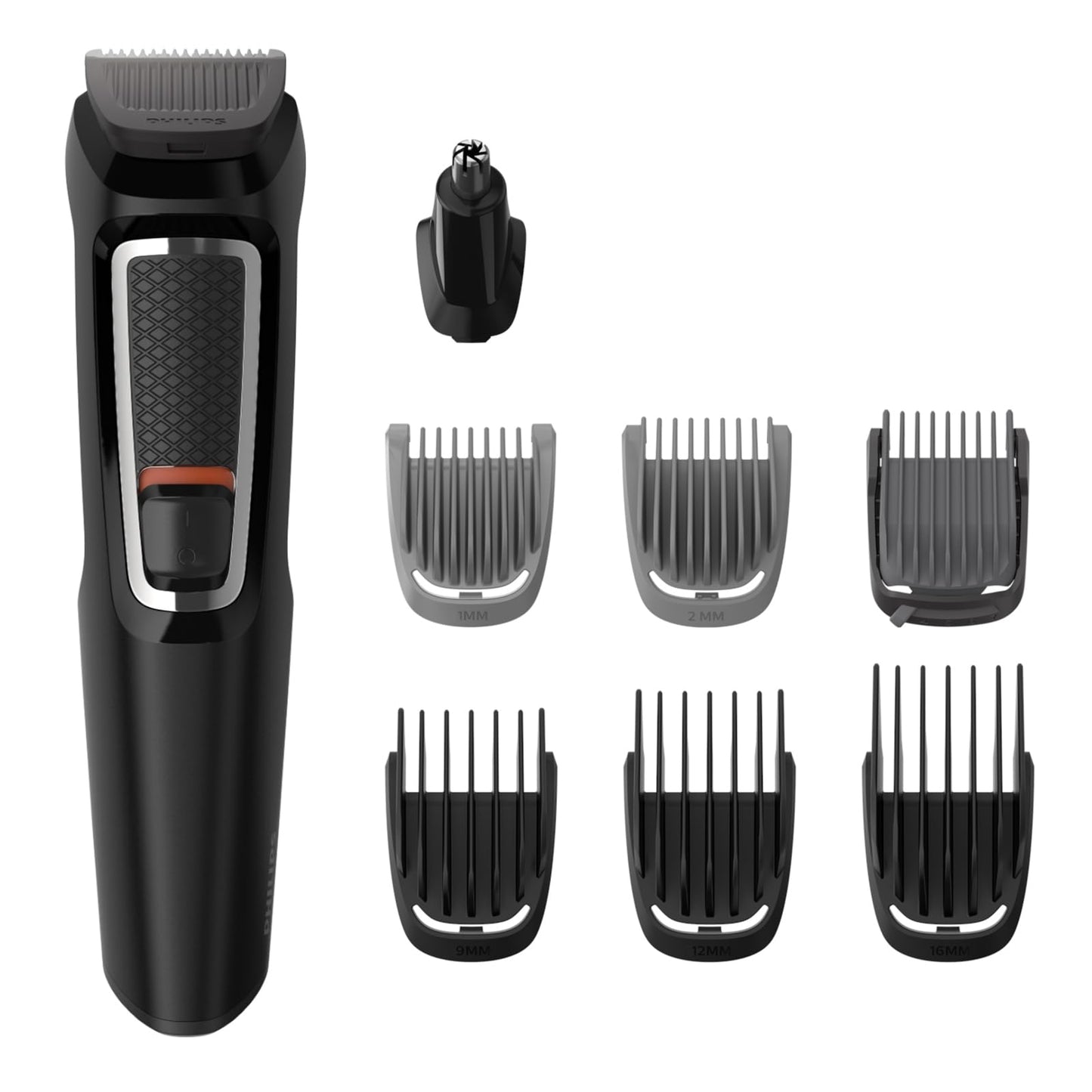 Philips Multigroom Series 3000 All-in-One Trimmer, 7 in 1, One Tool, Easy Shaping for Face and Hair, 11 Length Settings (0.5-16mm), Model MG3730/15