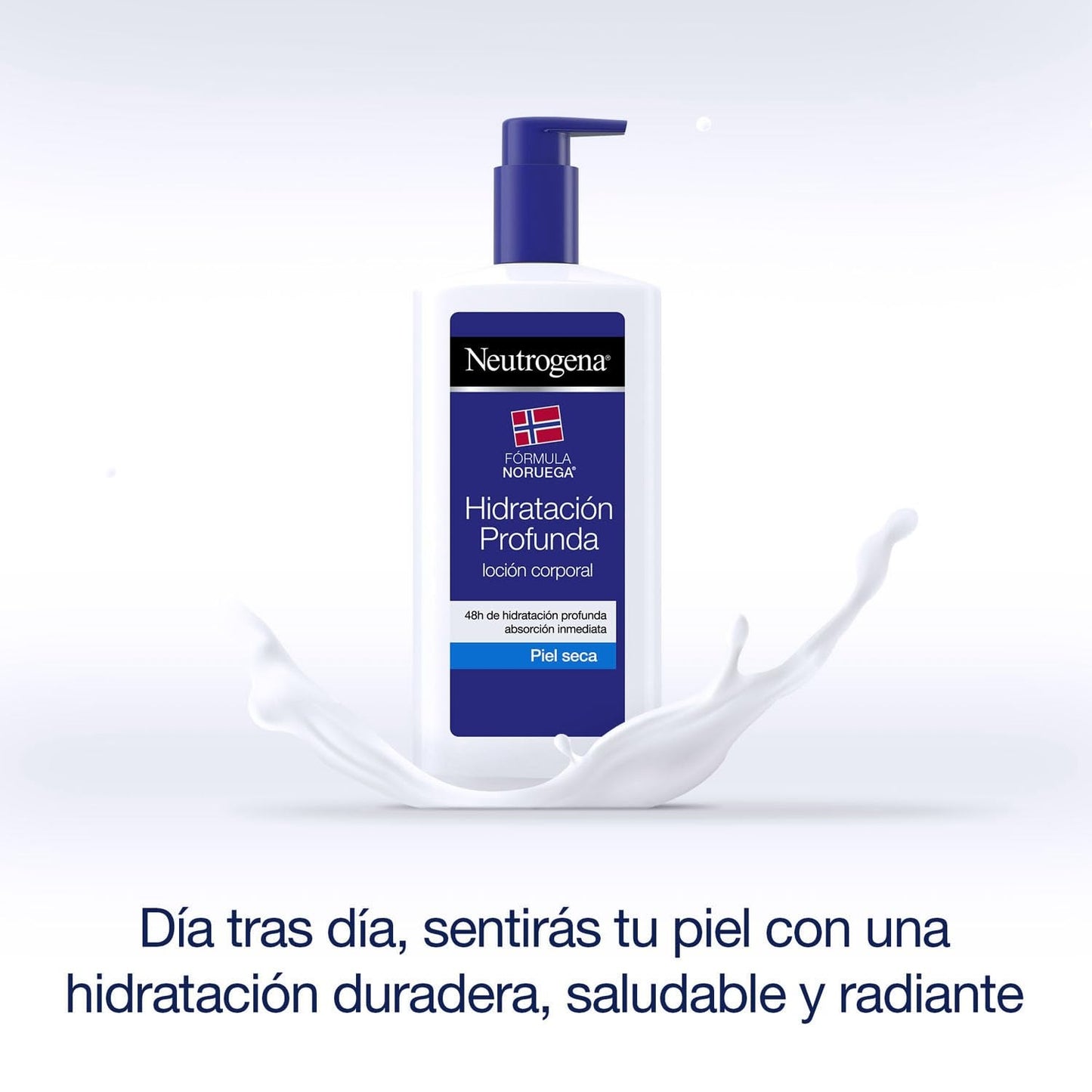 Neutrogena Norwegian Formula Deep Hydration Instant Absorption Body Lotion (pack of 2 x 750 ml), body moisturizer with Pro-Ceramide and Glycerin technology for dry skin