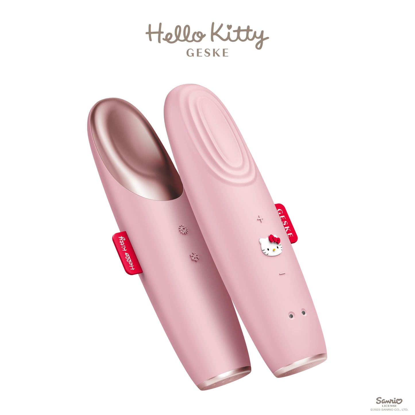 GESKE x Hello Kitty | SmartAppGuided™ Warm & Cool Eye Energizer | 6 in 1 | Eye Massager | Anti-dark circles massager | Eliminates bags and drooping eyelids | Electric eye massage