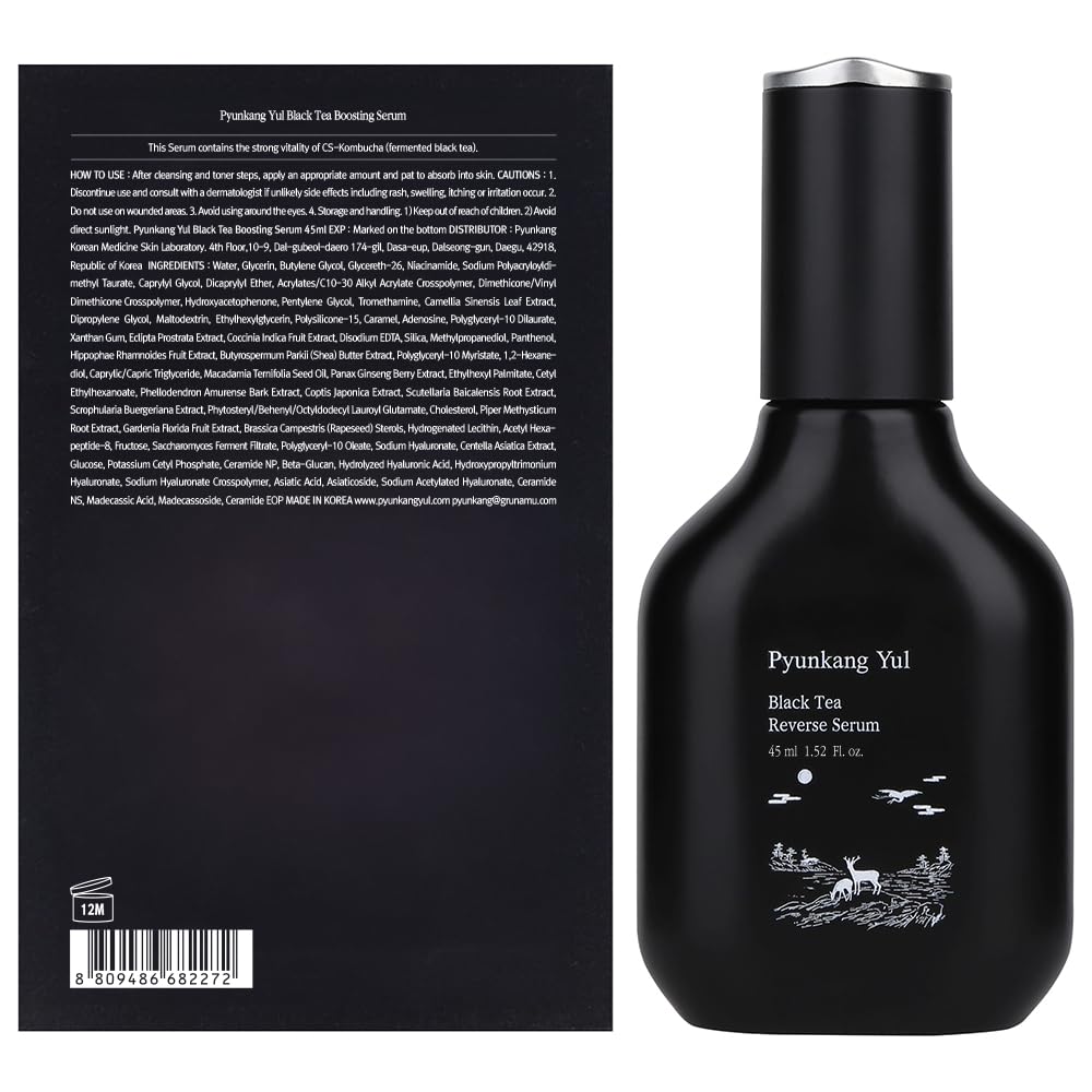 Pyunkang Yul Suero Black Tea – Nutrición Antiedad con Kombucha y Ginseng (45 ml)