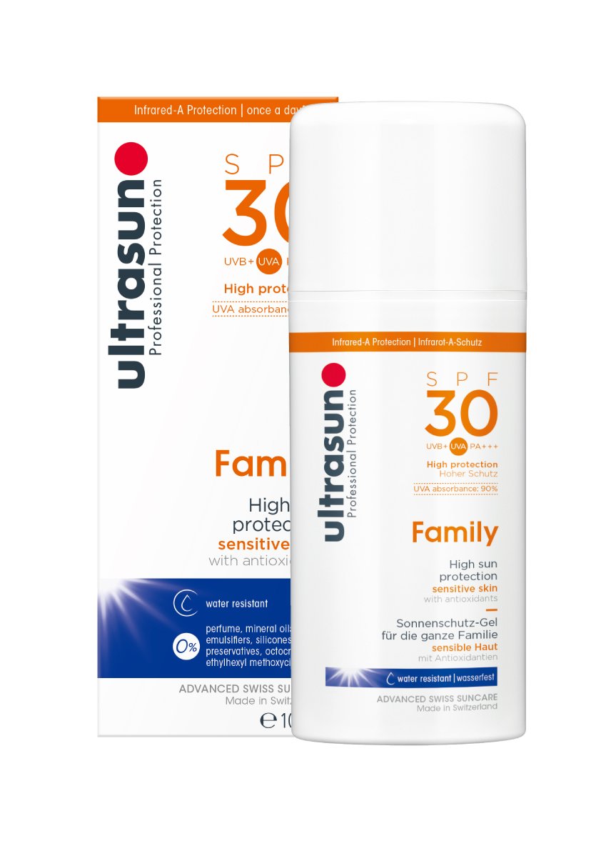 Ultrasun Family Protector Solar SPF 30 para Piel Sensible, 100 ml