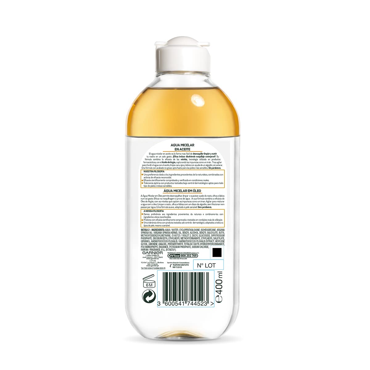 Garnier Skin Active Agua Micelar en Aceite Waterproof - 400 ml