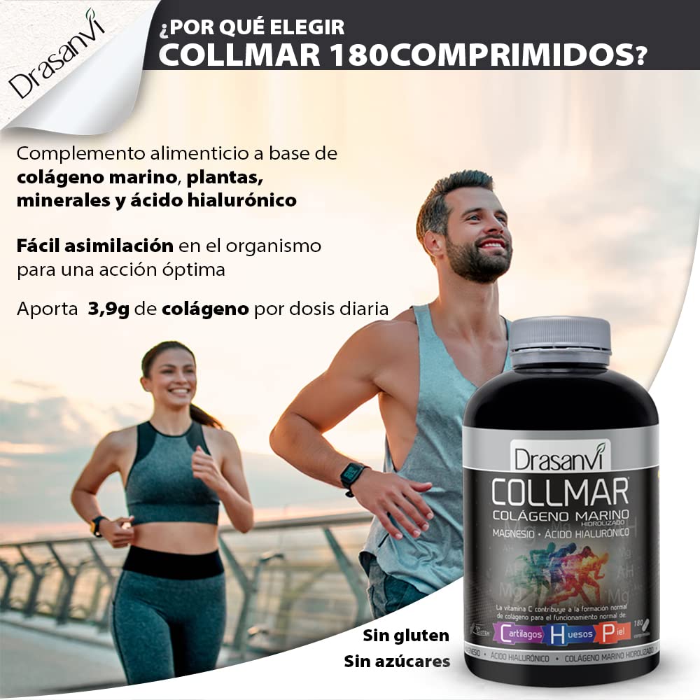 Colágeno Marino Hidrolizado Drasanvi - Con Magnesio y Ácido Hialurónico