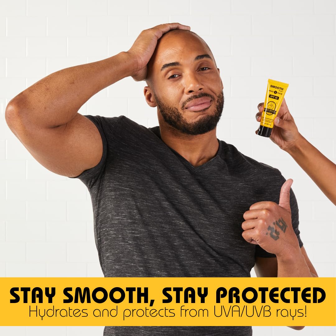 Bee Bald Smooth Plus - Hidratante Diario con SPF 30, Protección UVA/UVB y Cuidado Antiedad, 50 ml