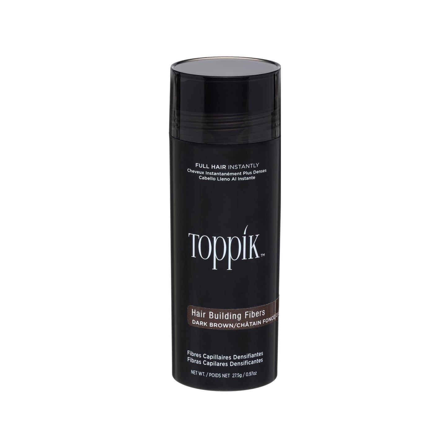 Toppik Fibras Capilares Castaño Oscuro, 27,5 g – Más Densidad al Instante