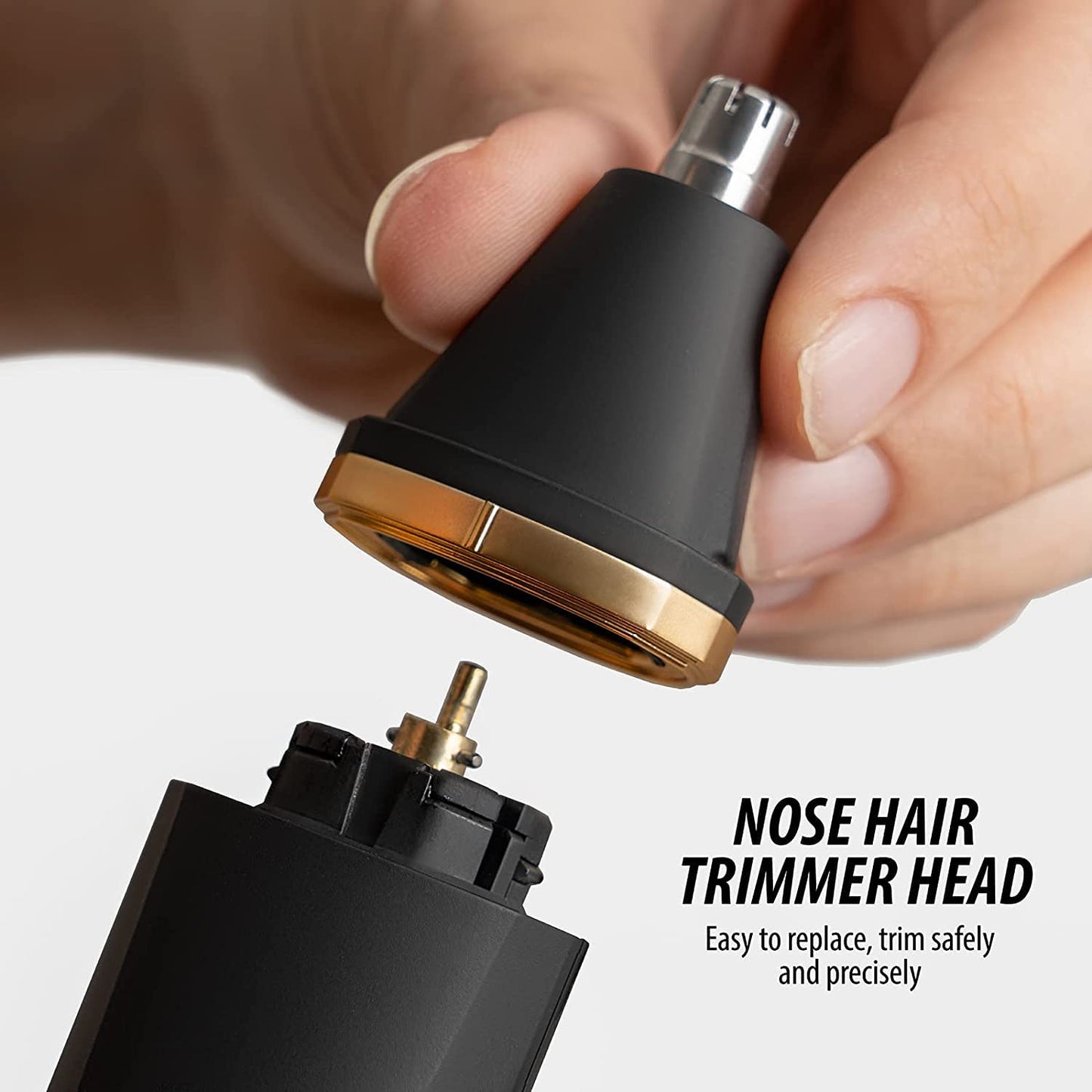 OLOV Afeitadora Corporal Masculina - Cuchilla de Cerámica y Base USB