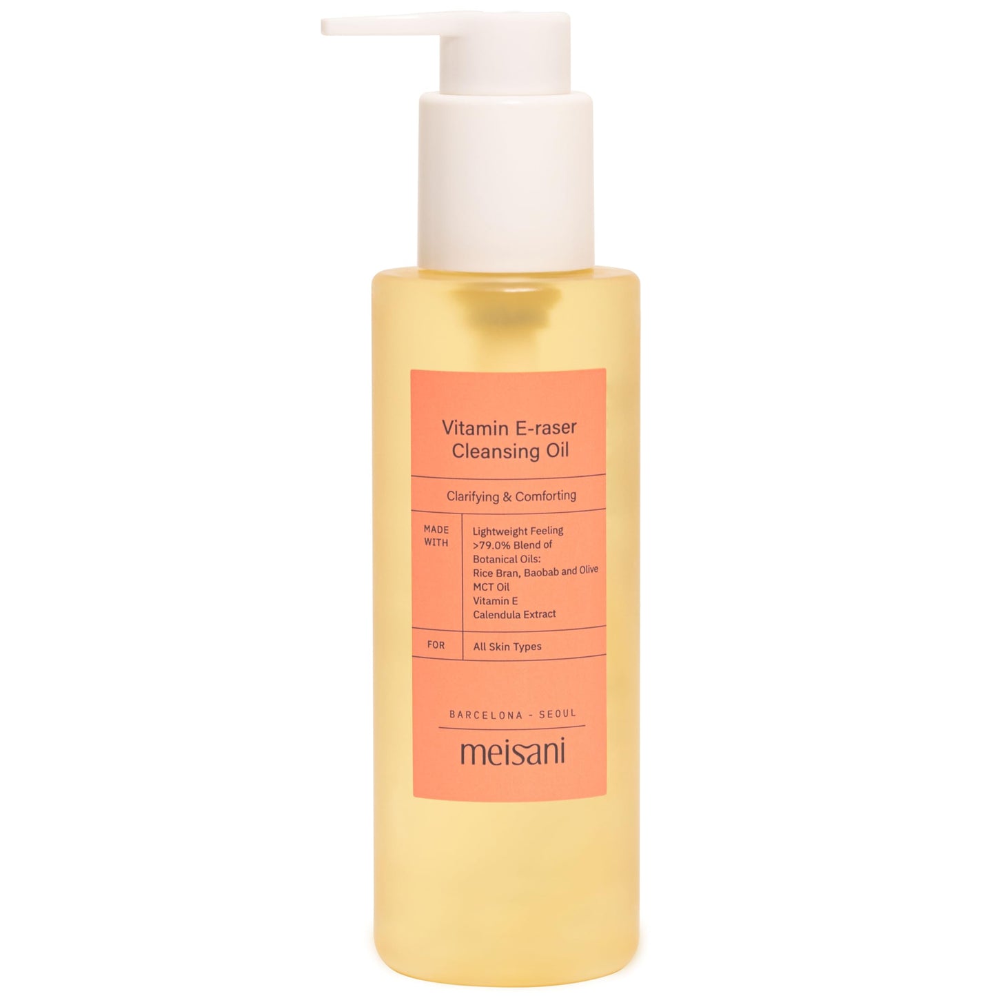 Aceite Limpiador Facial Meisani con Vitamina E - 150ml