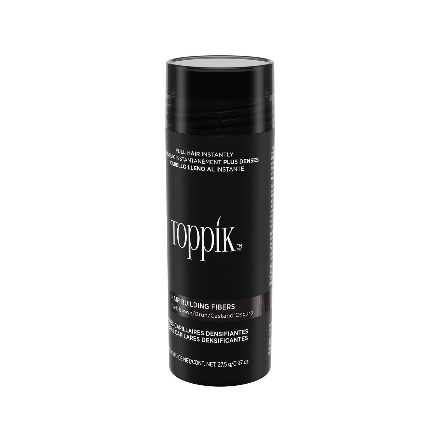 Toppik Fibras Capilares Castaño Oscuro, 27,5 g – Más Densidad al Instante