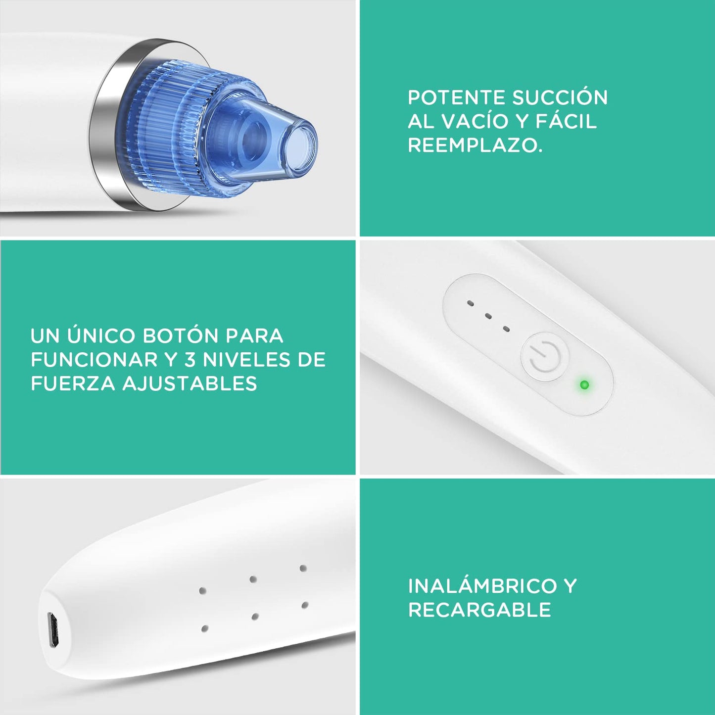 VOYOR BR410 – Eliminador de Espinillas y Limpiador de Poros Eléctrico