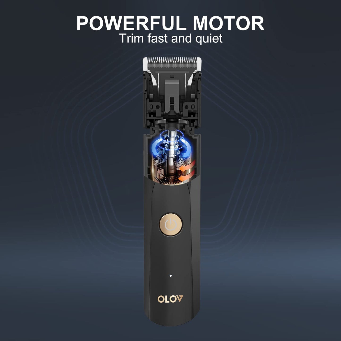 OLOV Afeitadora Corporal Masculina - Cuchilla de Cerámica y Base USB