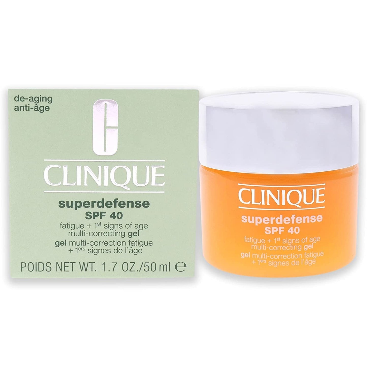 Clinique Superdefense SPF 25 – Crema Facial Antiedad para Piel Seca (50 ml)