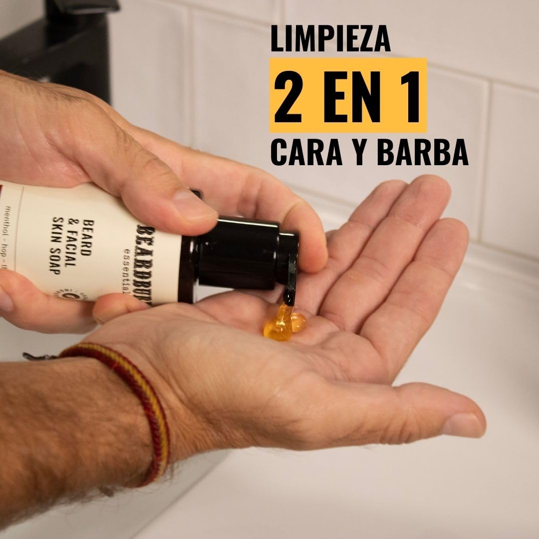 Pack Cuidado Facial Hombre Diario - Limpiador, Hidratante y Acondicionador