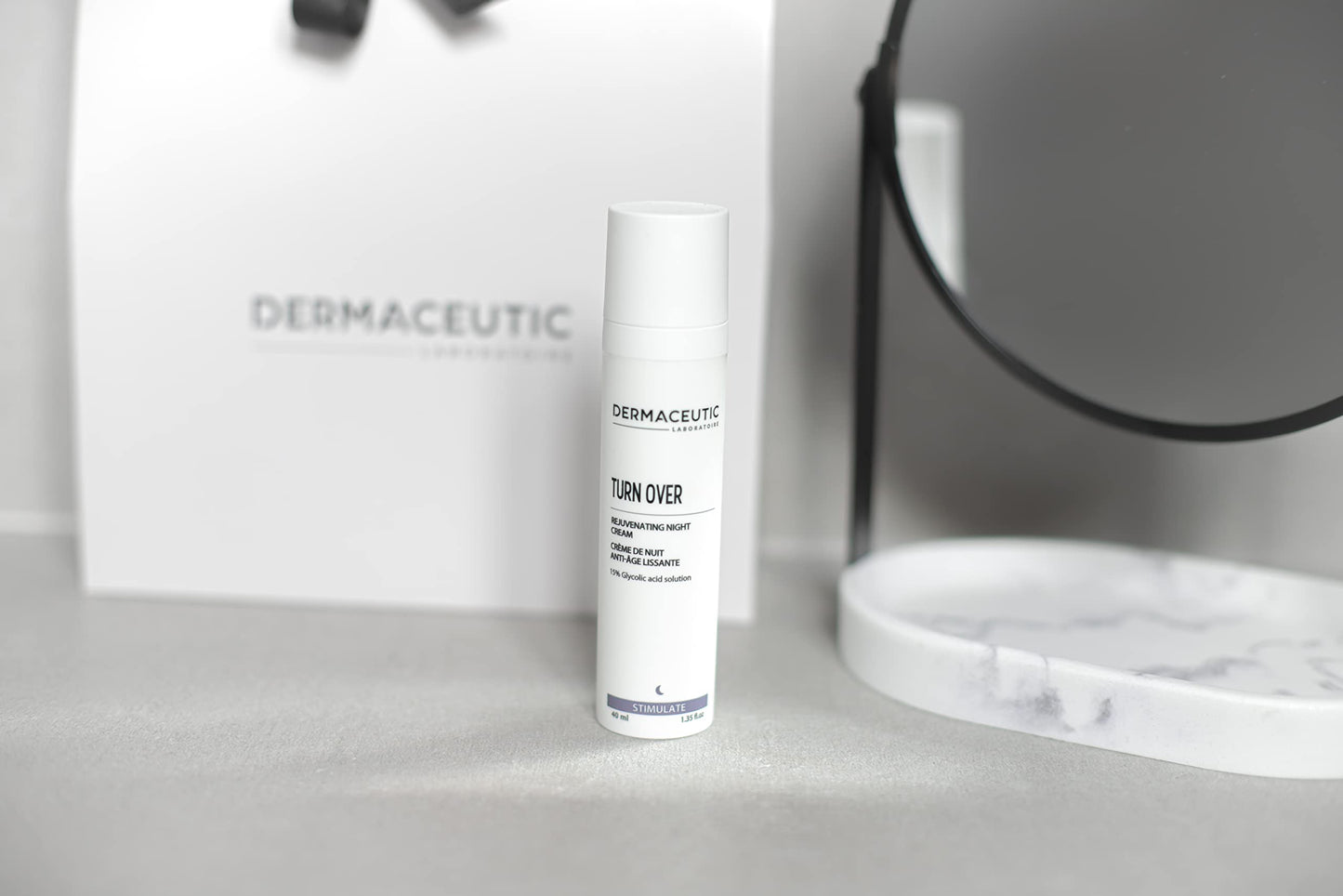 Dermaceutic Turnover - Rejuvenating Night Cream - Anti-Aging Cream with Glycolic Acid - Exfoliating, Regenerating and Anti-Wrinkle Face Cream - 40 ml